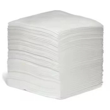 White Shop Towels Heavy Duty PET And Wood Pulp Industrial Cleaning Wipes Nonwoven Disposable Wiper